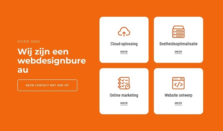 Wij creëren marketingoplossingen Html Website Builder