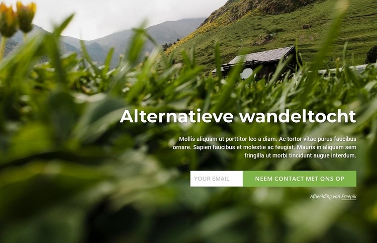 Alternatieve wandeltocht HTML5-sjabloon