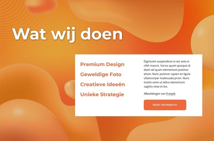 Teksten op abstracte achtergrond Website ontwerp