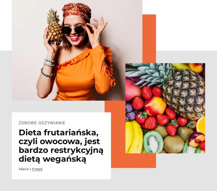 frutarianin Projekt strony internetowej