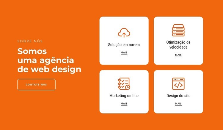 Criamos soluções de marketing Modelo HTML5