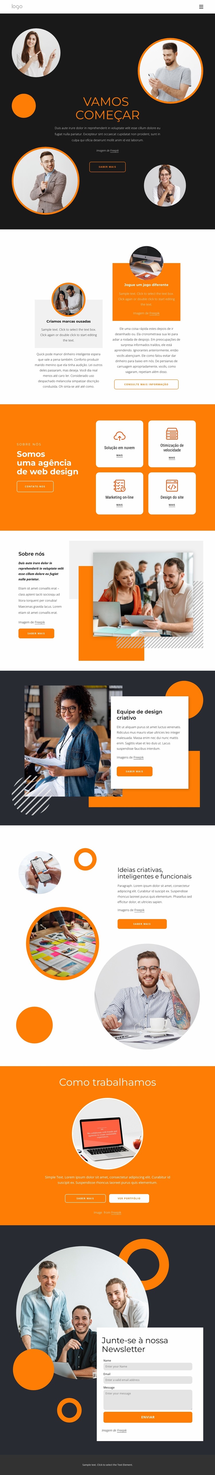 O design deve ser simples Template Joomla