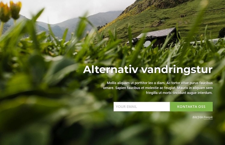 Alternativ vandring HTML-mall