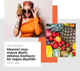 Meyveci Basit HTML CSS Şablonu