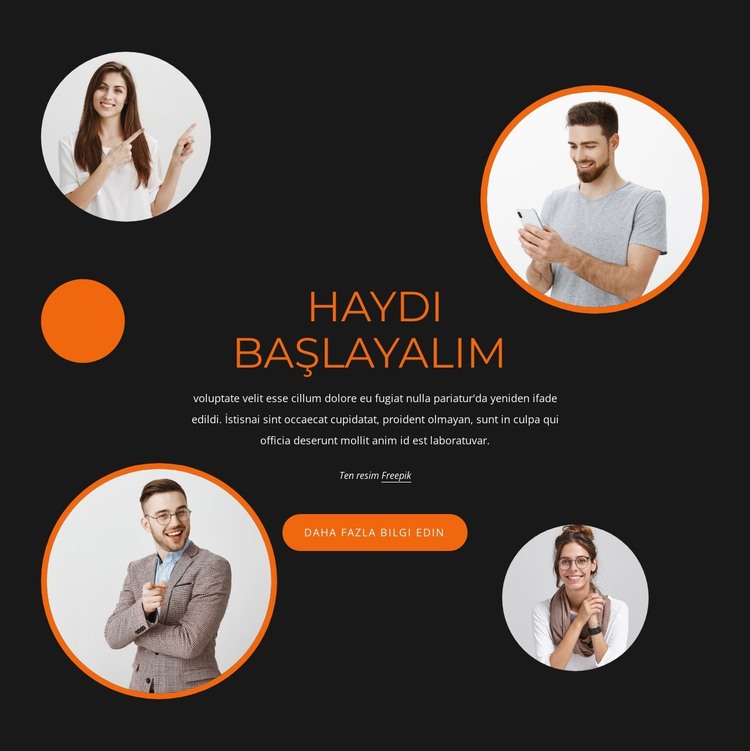 dünyayı değiştiriyoruz HTML Şablonu