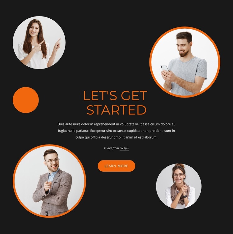 We change the world Website Mockup