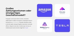 Vier Logos - Anpassbare Professionelle Vorlage Für Eine Seite