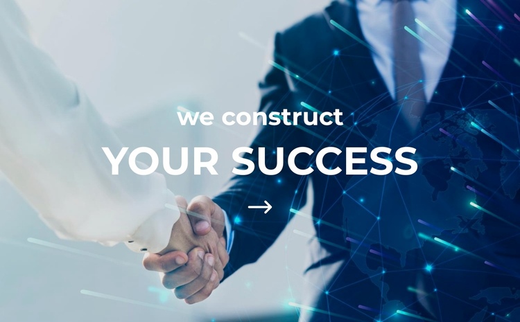 We construct your success One Page Template