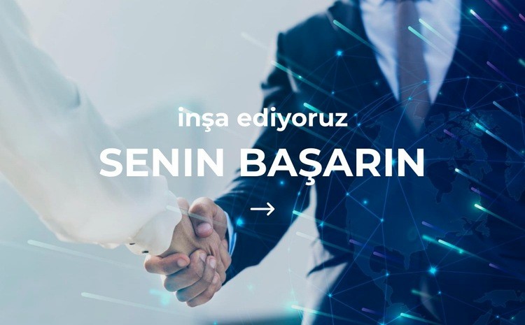 Başarınızı inşa ediyoruz Açılış sayfası