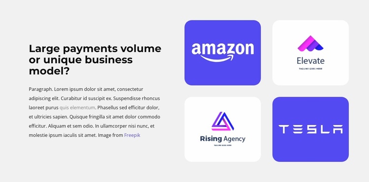 Four logos eCommerce Template
