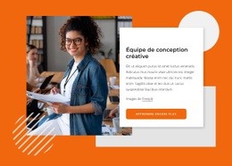 Conception De Site Prête À L'Emploi Pour Équipe De Conception Créative