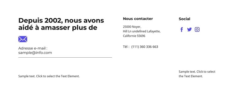 Tous les contacts Conception de site Web