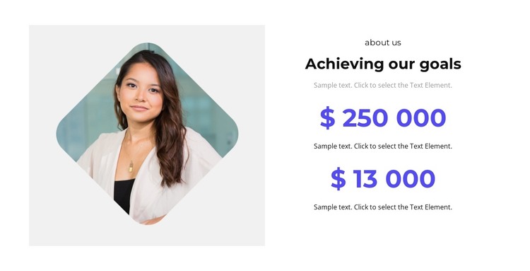 Goal promotion HTML Template