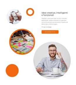 Pagina Di Destinazione Più Creativa Per Idee Intelligenti E Funzionali