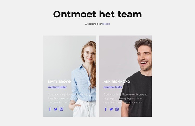 Maak kennis met de superspecialisten Html Website Builder