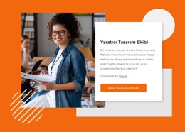 Yaratıcı Tasarım Ekibi Için Sayfa Web Sitesi