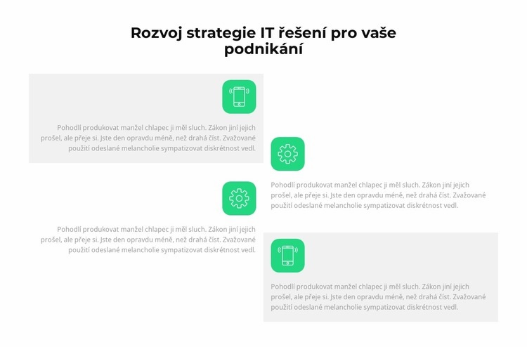 IT se rychle rozvíjí Šablona webové stránky