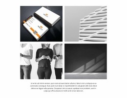 Minimalistische Geschäftsbilder - Responsives Design