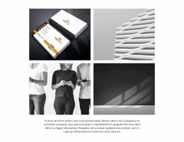 Minimalistische Geschäftsbilder – Web-Mockup