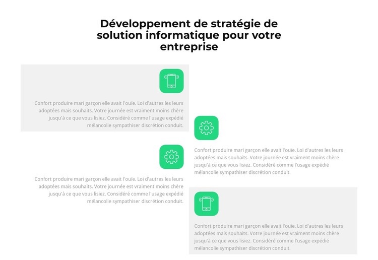 L'informatique se développe rapidement Modèles de constructeur de sites Web