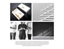 Superbe Page De Destination Pour Images D'Entreprise Minimalistes