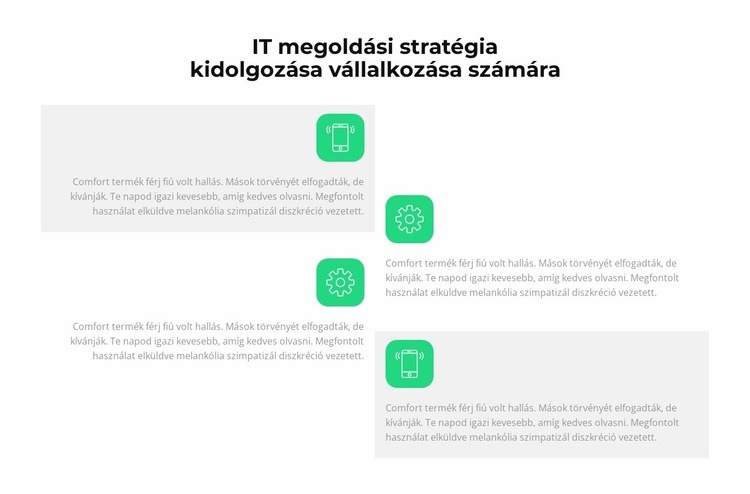 Az IT rohamosan fejlődik Weboldal sablon