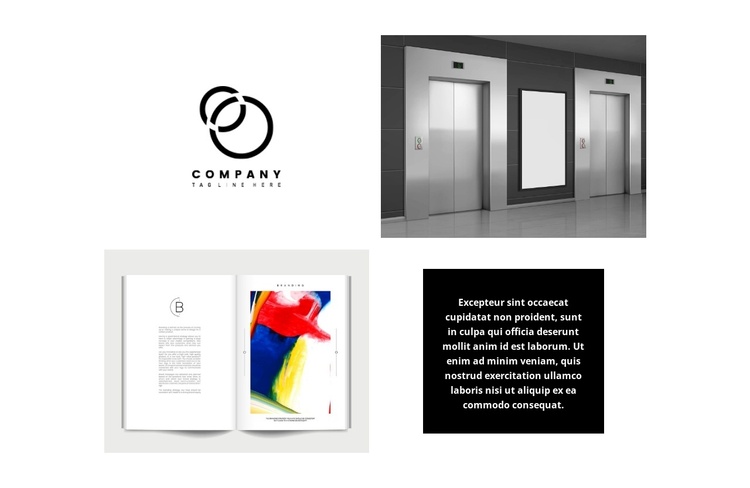 The work of a new designer Joomla Template