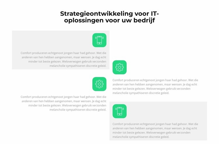 IT ontwikkelt zich snel Bestemmingspagina