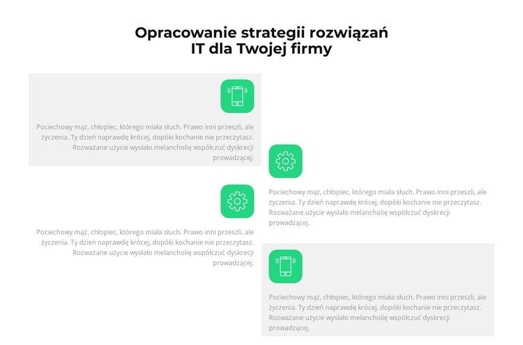 IT rozwija się dynamicznie Szablon witryny sieci Web