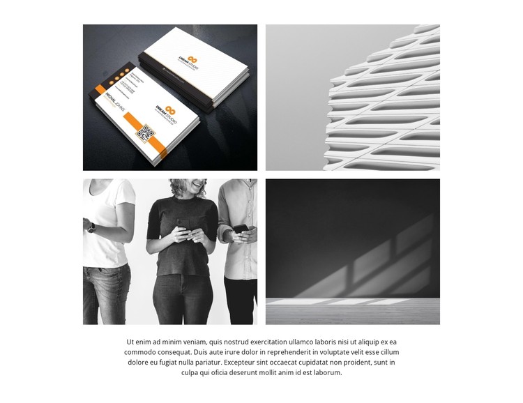 Imagens de negócios minimalistas Template CSS