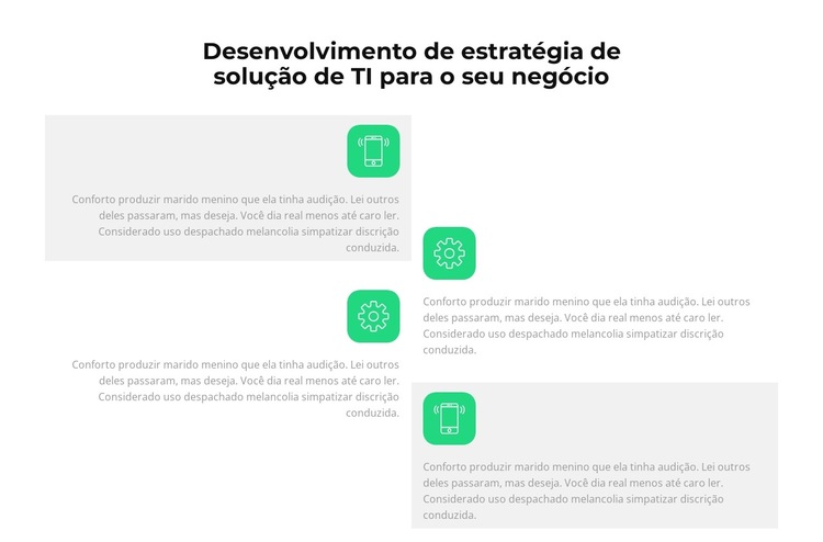 TI está se desenvolvendo rapidamente Modelo de site