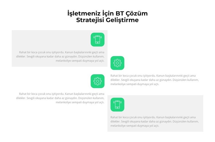 BT hızla gelişiyor Açılış sayfası