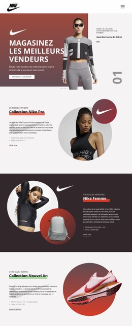 Meilleures Ventes Pour Le Sport - HTML Web Page Builder