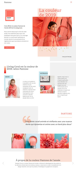 Couleur De 2019 - Thème WordPress Premium