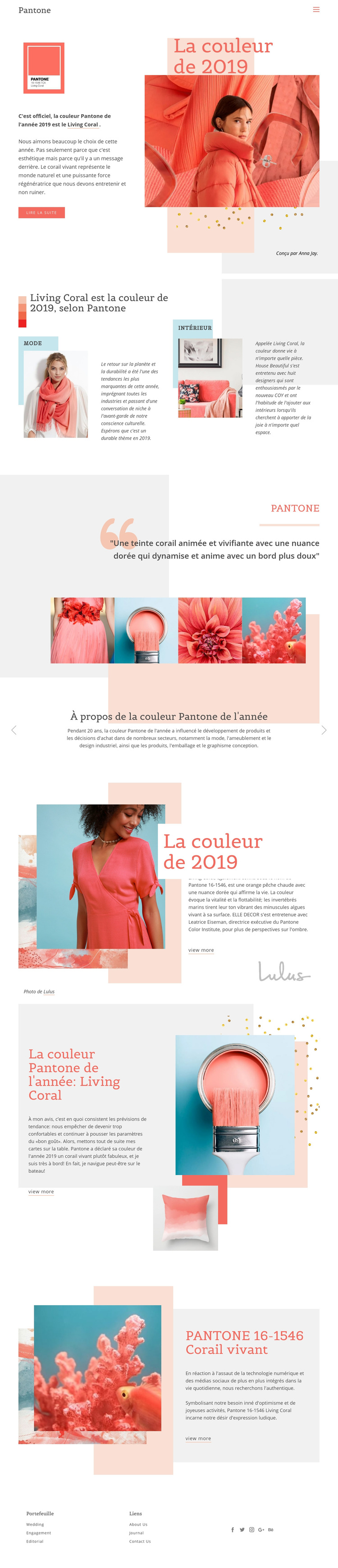Couleur de 2019 Thème WordPress