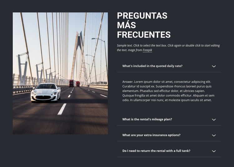 Preguntas que debe hacer al alquilar un automóvil Diseño de páginas web