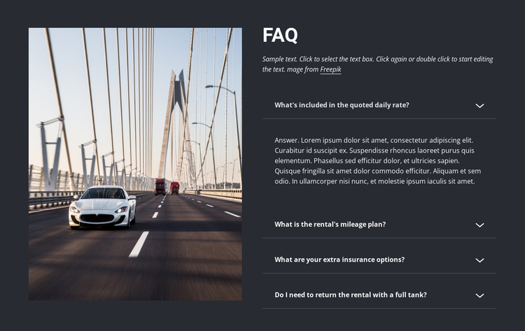 Questions to ask when renting a car Joomla Template