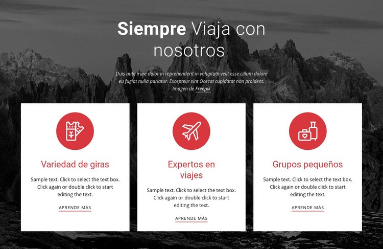 Grandes aventuras Plantilla HTML5