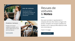 Revues De Voitures Et Raitings - Meilleur Thème WordPress