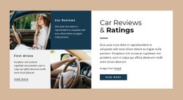 Car Reviews And Raitings - Ultimate Homepage Design