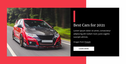 Best Cars For 2021 - HTML Website Builder