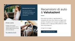Pagina HTML Per Revisioni E Rait Di Auto