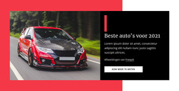 Beste Auto'S Voor 2021 - HTML-Paginasjabloon