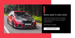Beste Auto'S Voor 2021 - Eenvoudig Te Gebruiken Sjabloon Van Één Pagina