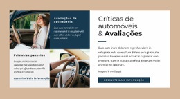 Design De Site Para Críticas E Raitings De Carros