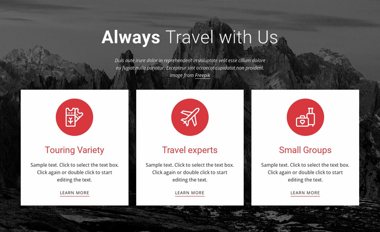 Big adventures Website Design