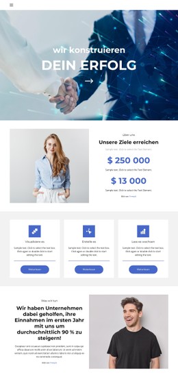 Wovon Der Erfolg Abhängt Einfache CSS-Vorlage