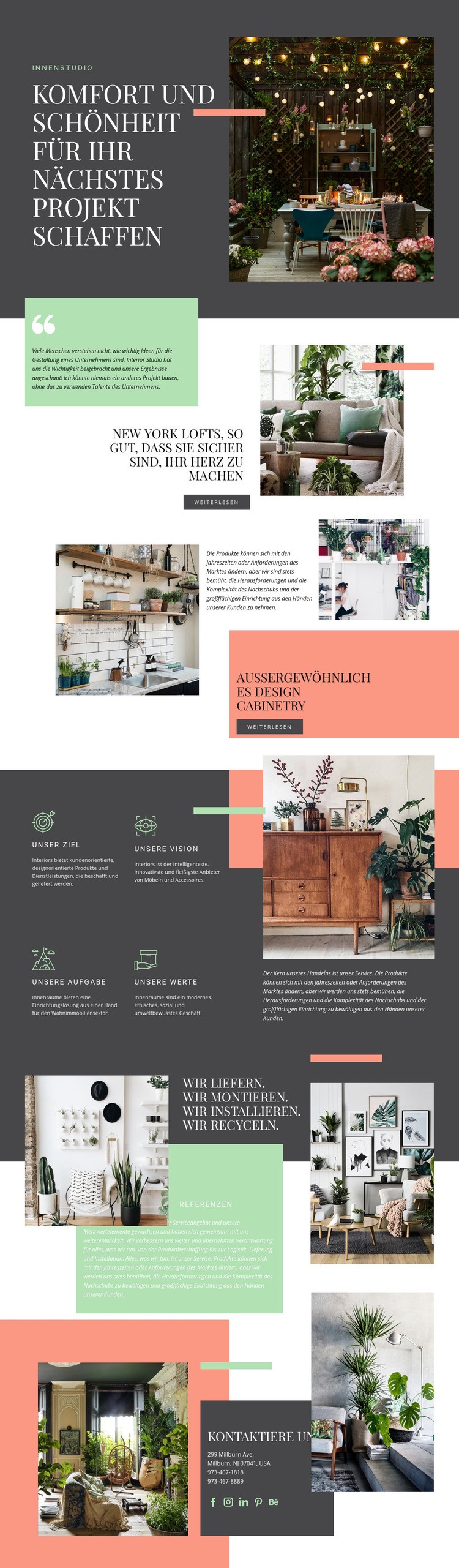 Komfort in Ihrem Zuhause HTML Website Builder