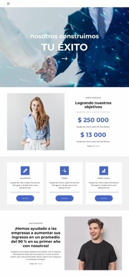 Impresionante Plantilla HTML5 Para De Qué Depende El Éxito