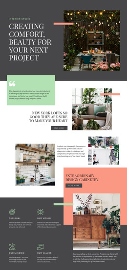 Comfort In Your Home Html5 Responsive Template